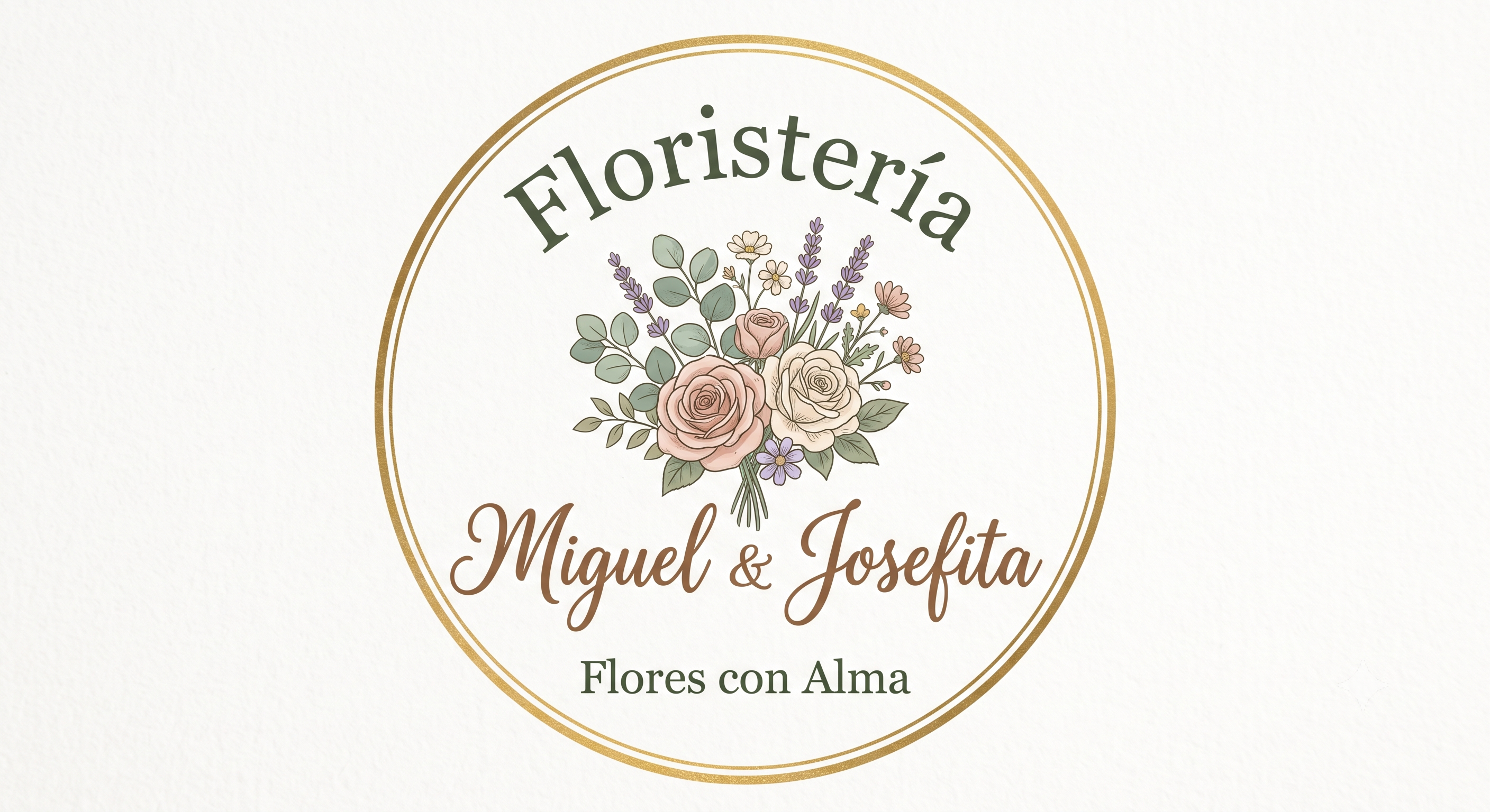 Logotipo Floristería Miguel y Josefita